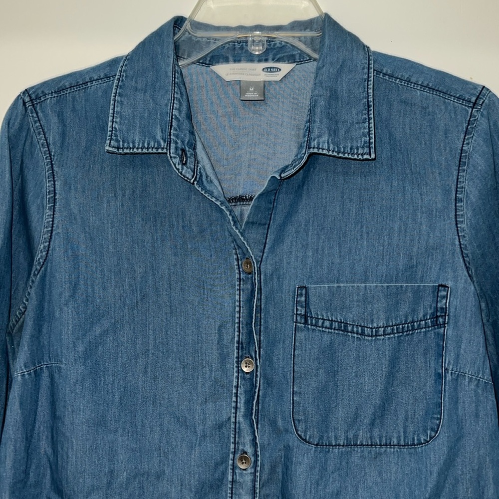 Old Navy Blue Button Down Shirt